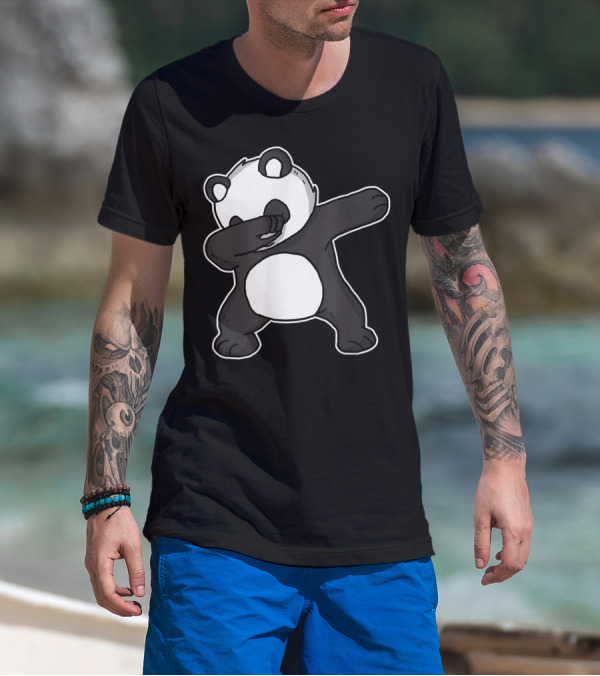 Dabbing Panda Dab Dance Cool Panda Lover Iconic T-Shirt