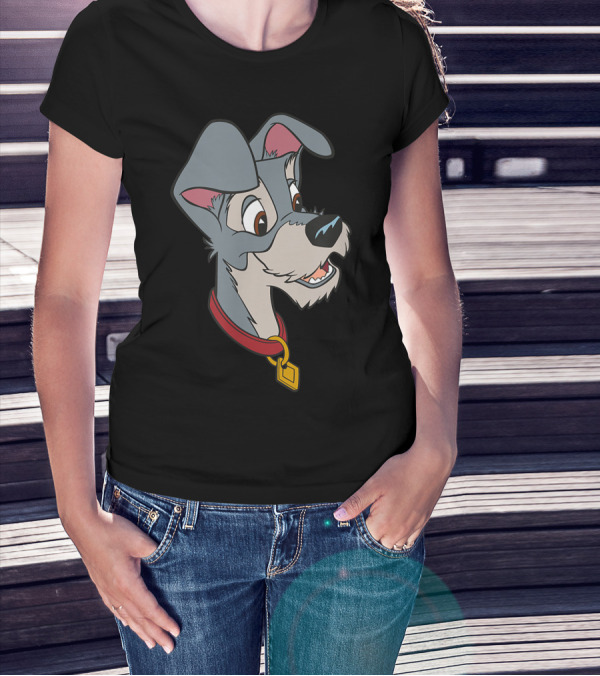 Disney Tramp Character Portrait Lady And The Tramp T-Shirt