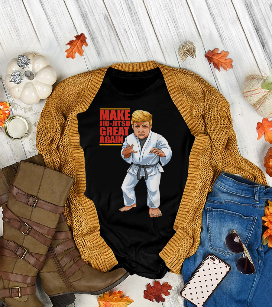 MAKE JIU-JITSU GREAT AGAIN Donald Trump Republican Jiujitsu And Bjj T-Shirt
