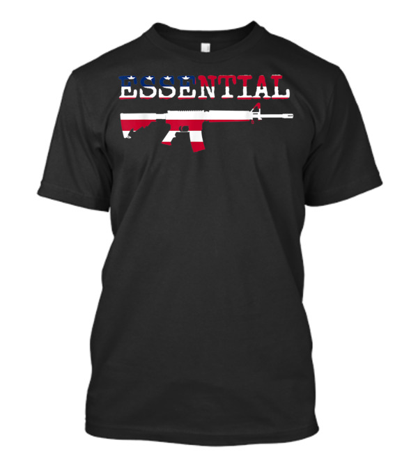 Essential AR15 American Flag Rifle 2nd Amendment 2A Firearm Rights T-Shirt