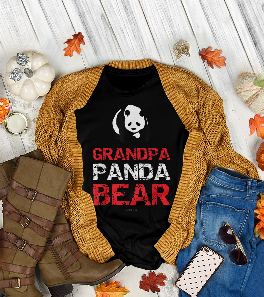GRANDPA PANDA BEAR LUMOMIX T-Shirt