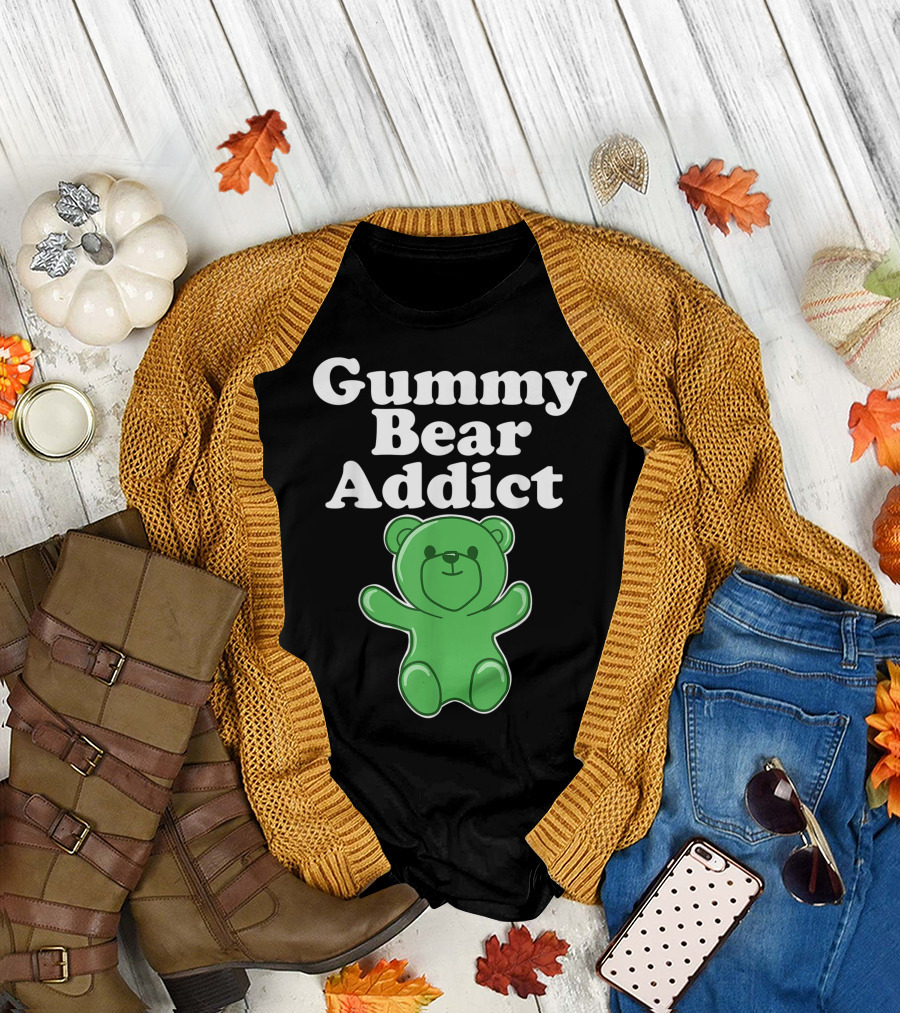 Gummy Bear Addict Green Gummy Bear T-Shirt