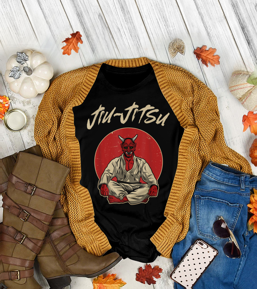 Jiu-Jitsu Japanese Oni Demon BJJ MMA Brazilian Jiujitsu T-Shirt