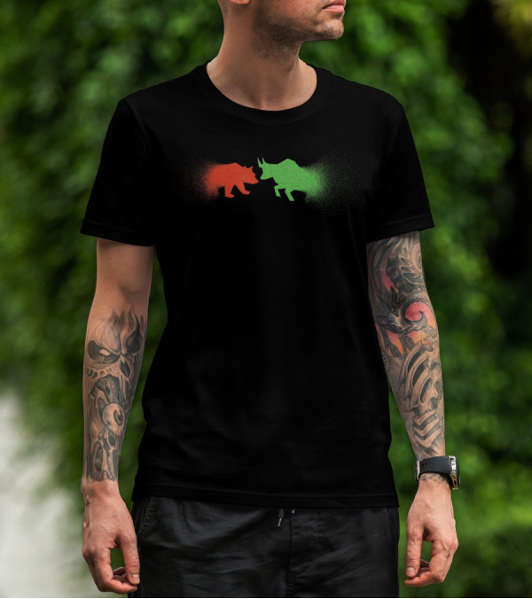 Mens Bulls And Bears Stock Market Trader Make Money Investing T-Shirt