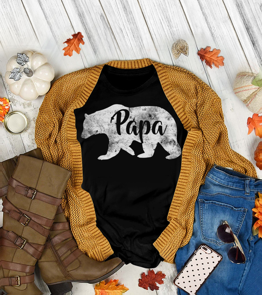 Papa Bear Men's Camping T-Shirt