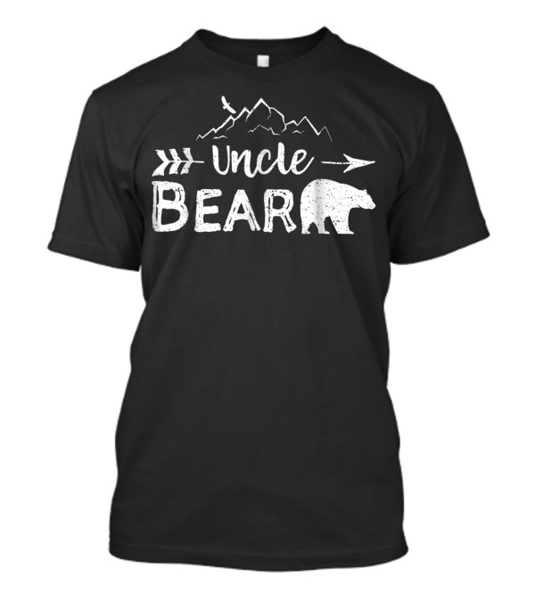 Uncle Bear Arrow Mountains Family Camping Mens Aunt Uncle Matching T-Shirt