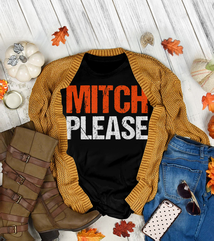 Mitch Please Blue And Orange T-Shirt
