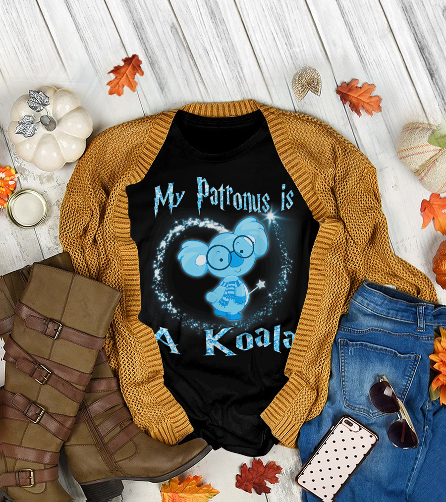 My Patronus Is A Koala Magic Wizardry Sparkle Charm T-Shirt