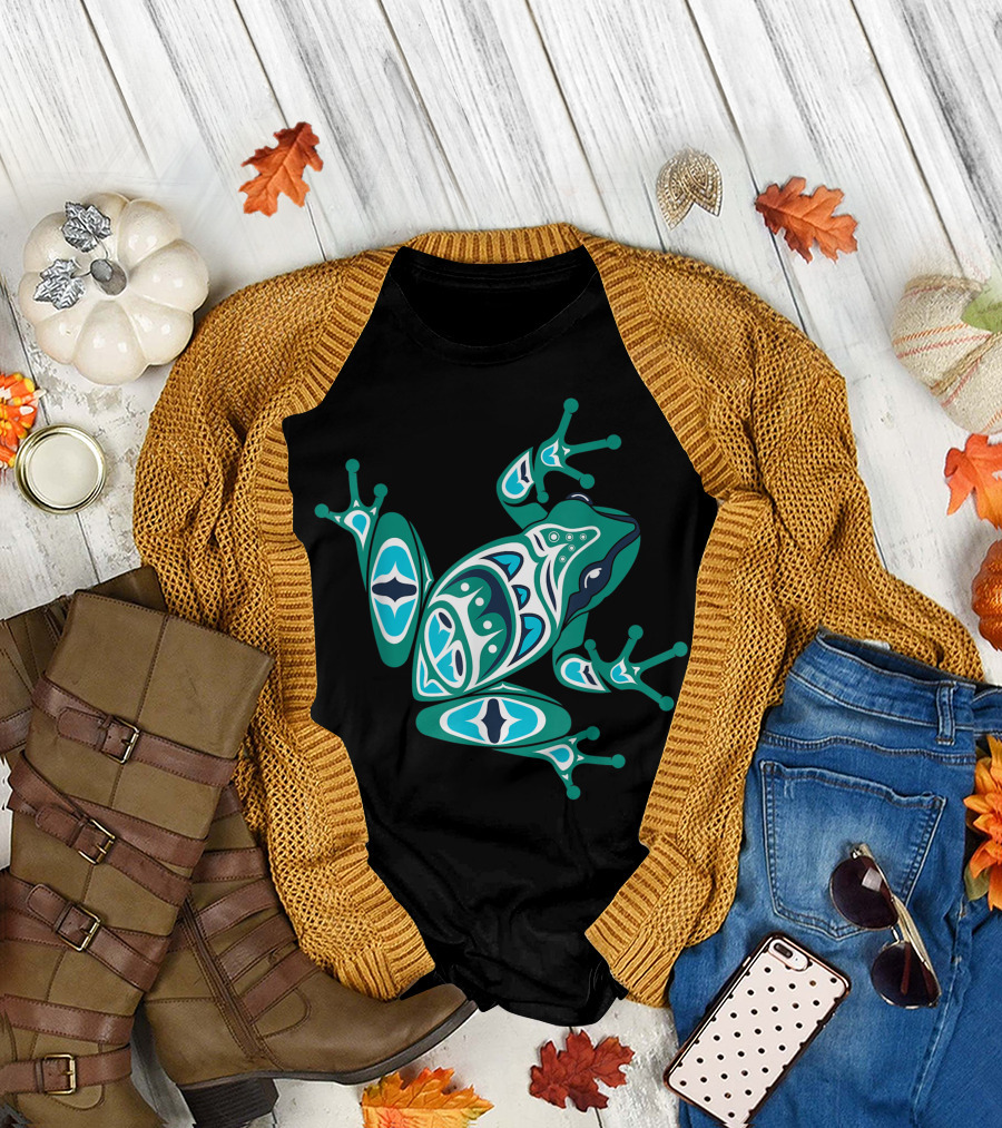 Native American Pacific Northwest Style Frog T-Shirt