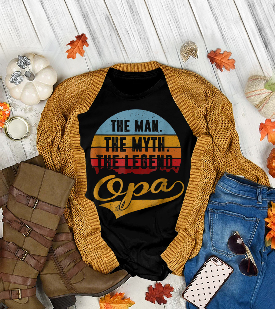 The Man The Myth The Legend Opa Vintage T-Shirt