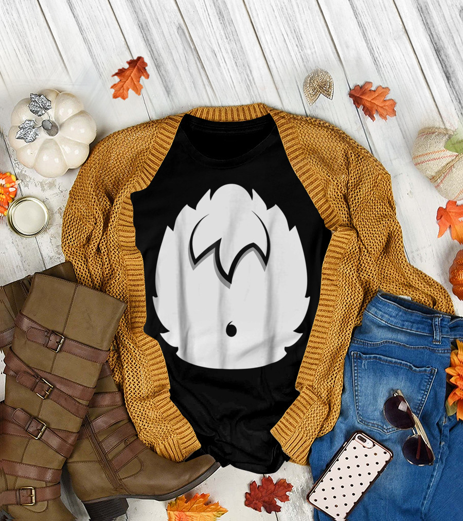 Panda Costume Halloween Panda Body Cosplay Minimalist T-Shirt