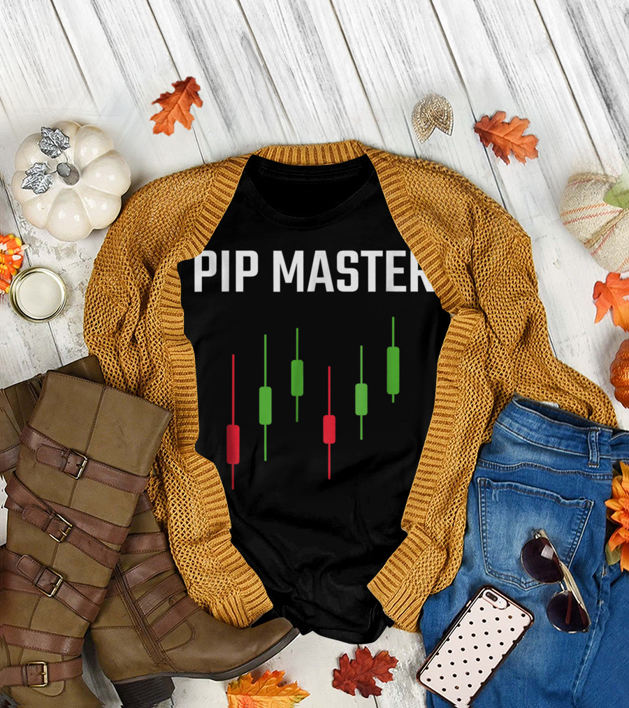 Pip Master Forex Candlestick Trading Chart Analysis T-Shirt