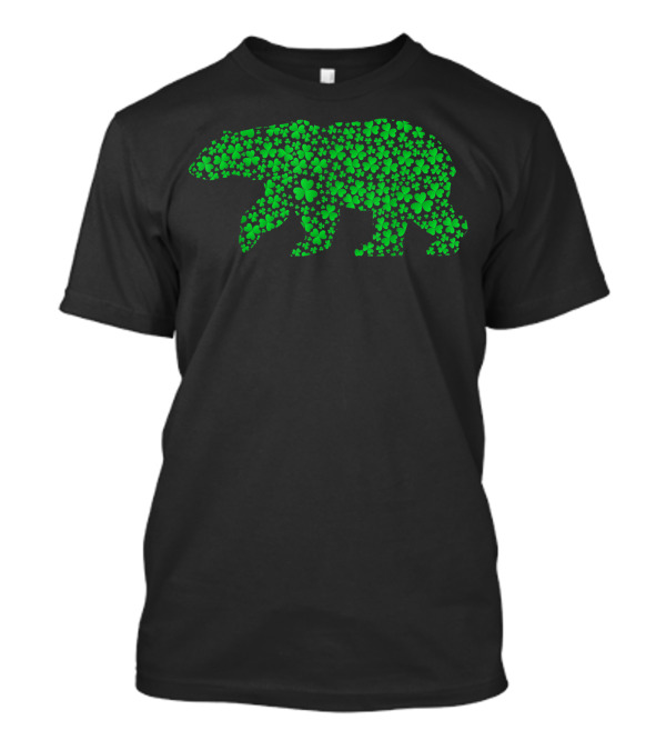 Polar Bear Shamrock Clover Leprechaun Lover T-Shirt
