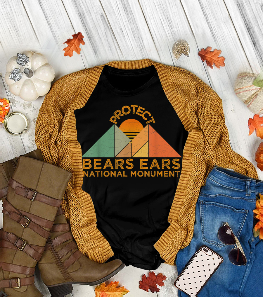 Protect Bears Ears National Monument Sunset Landscape T-Shirt
