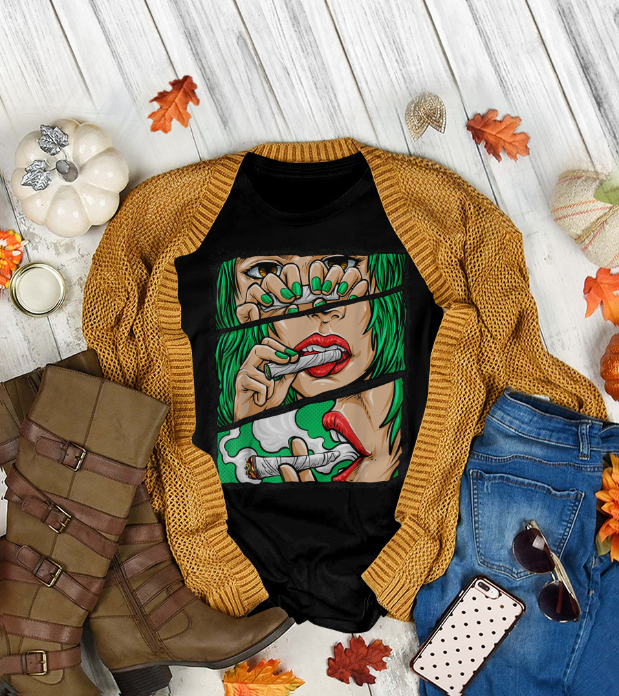 Roll It Lick It Smoke It Marijuana Pot Weed T-Shirt