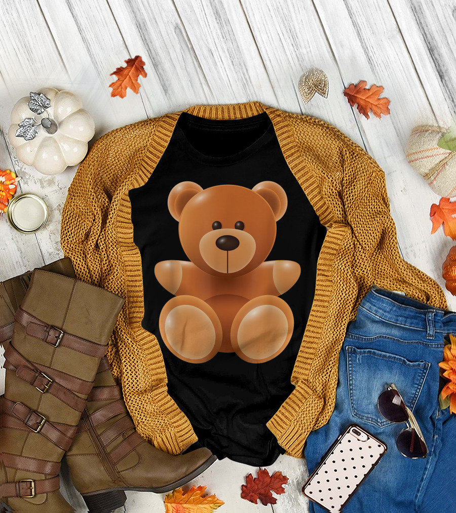Teddy Bear Cuddles and Hugs Plush Toy T-Shirt