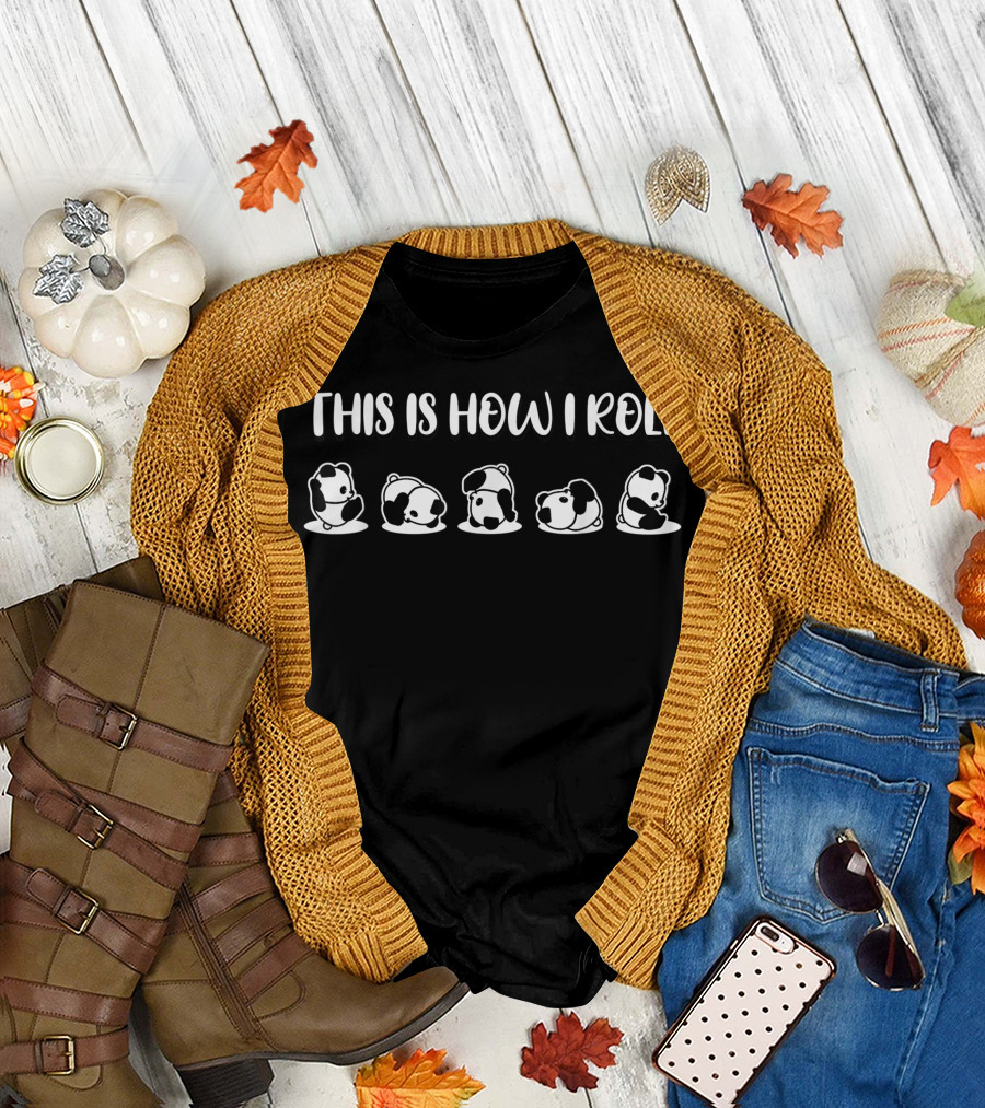 This Is How I Roll Cute Anime Panda Wildlife Lovers T-Shirt