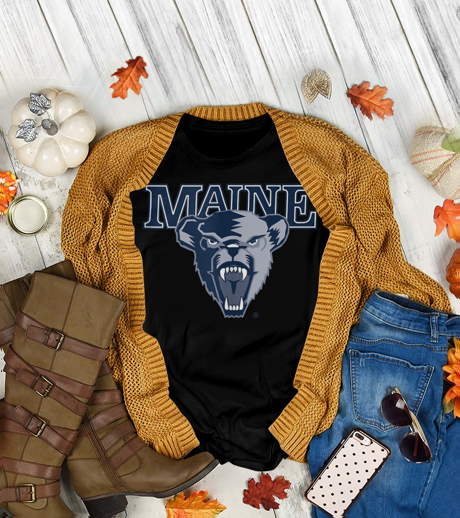 Maine Black Bears NCAA University Logo PPME002 T-Shirt