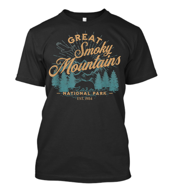 Great Smoky Mountains National Park Bear Est. 1934 Vintage T-Shirt