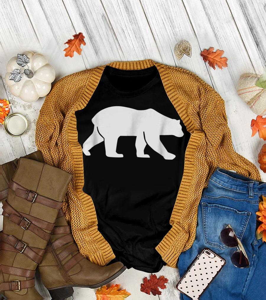Walking Polar Bear T-Shirt