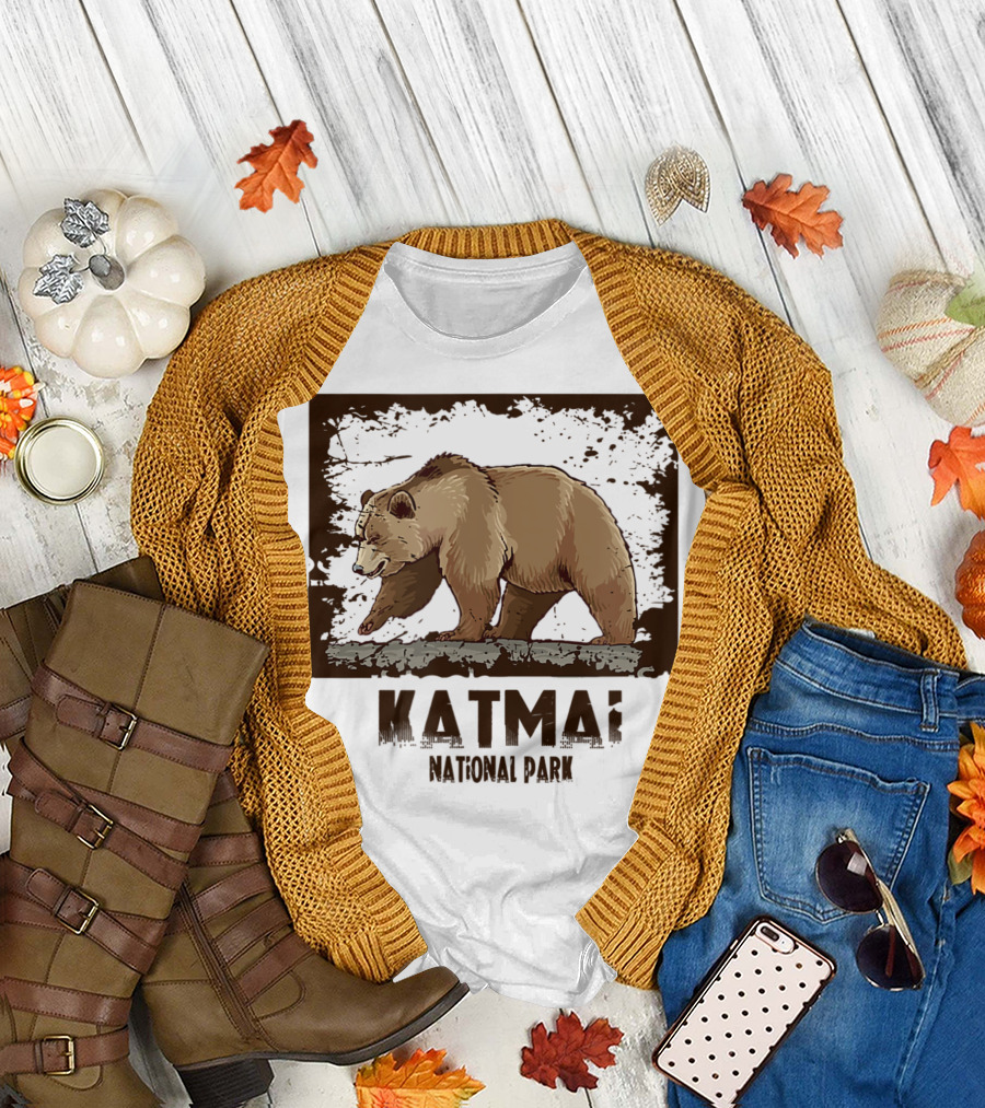 Katmai National Park Bear Walking T-Shirt