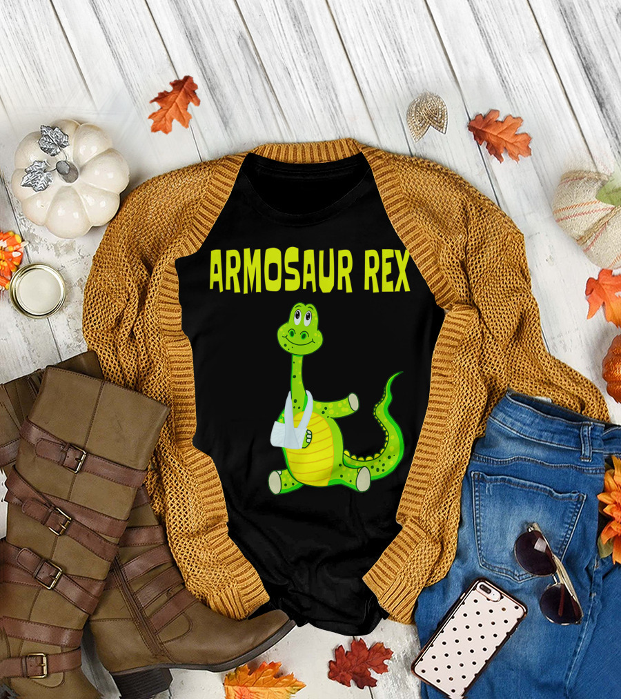 ARMOSAUR REX Broken Arm Dinosaur T-Shirt