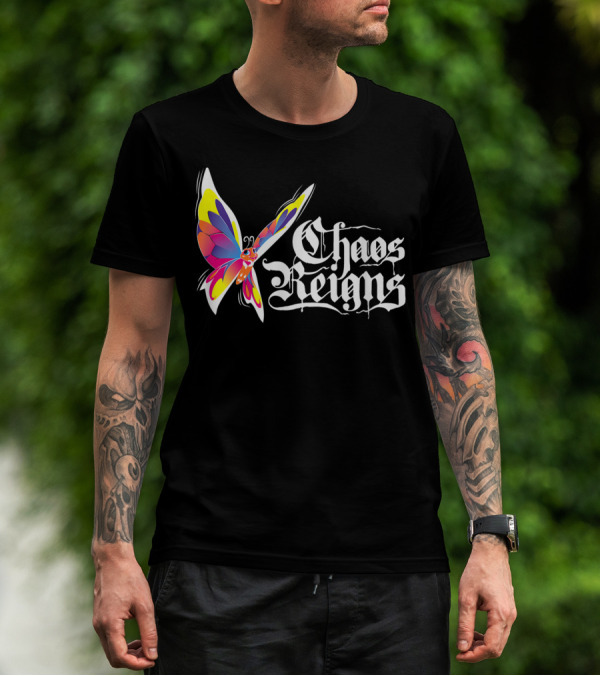 Chaos Reigns Metal Butterfly Effect T-Shirt