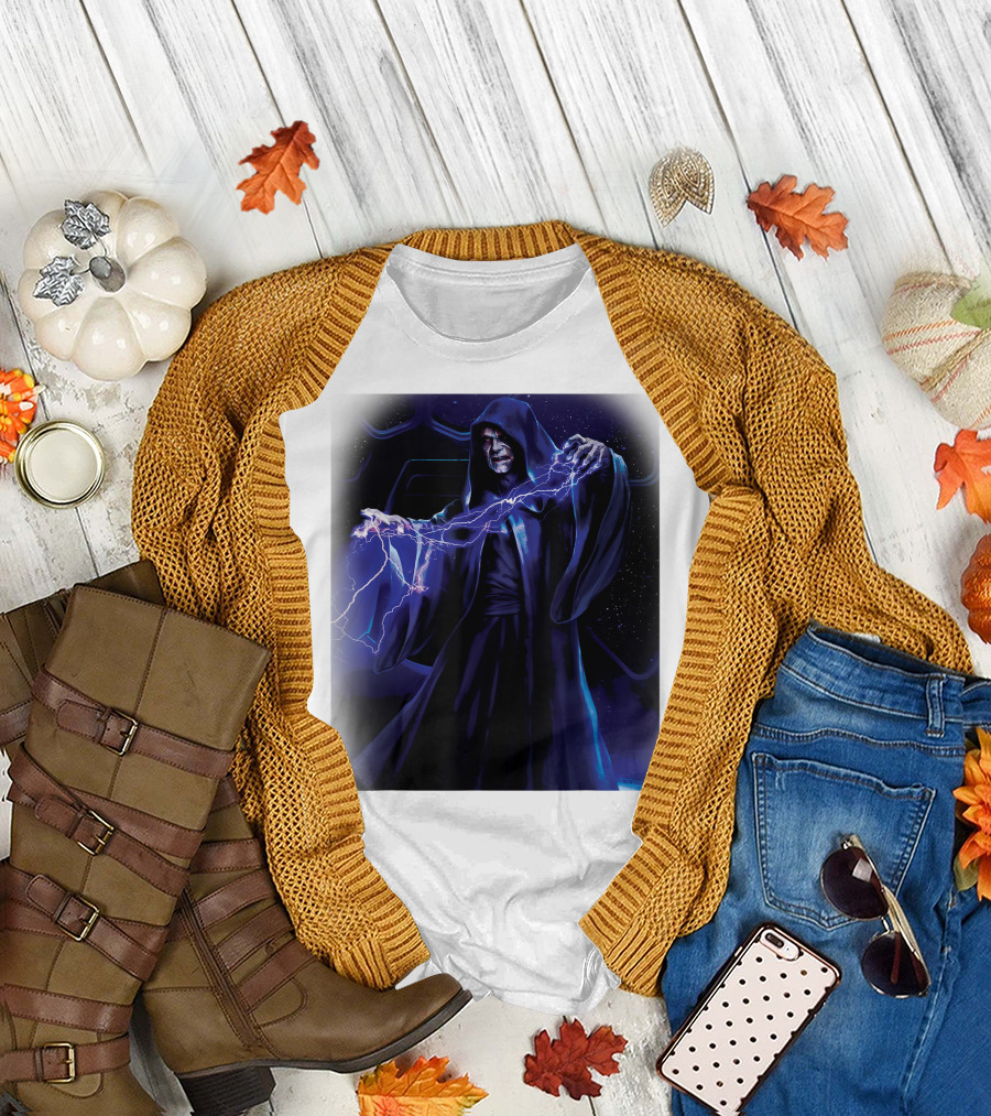 Emperor Palpatine Darth Sidious Force Lightning Star Wars T-Shirt