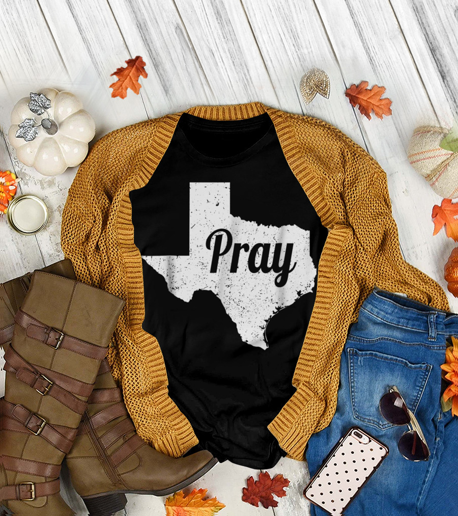 Texas State Pray Lone Star Friendship Football T-Shirt