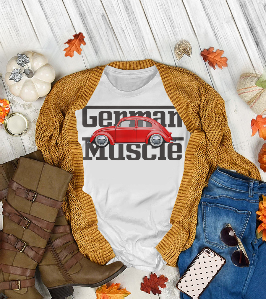 German Muscle Classic Vintage Beetle Buggy T-Shirt