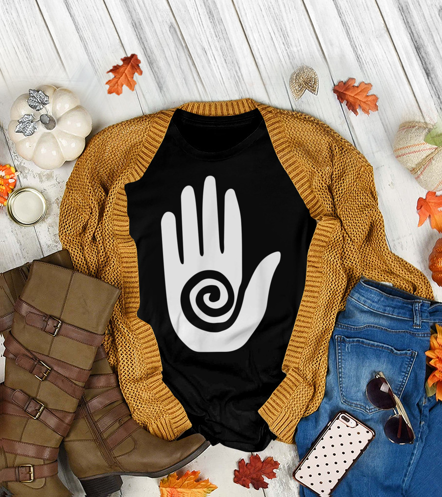 Hopi Hand Spiral Magical Healers Ethnic T-Shirt