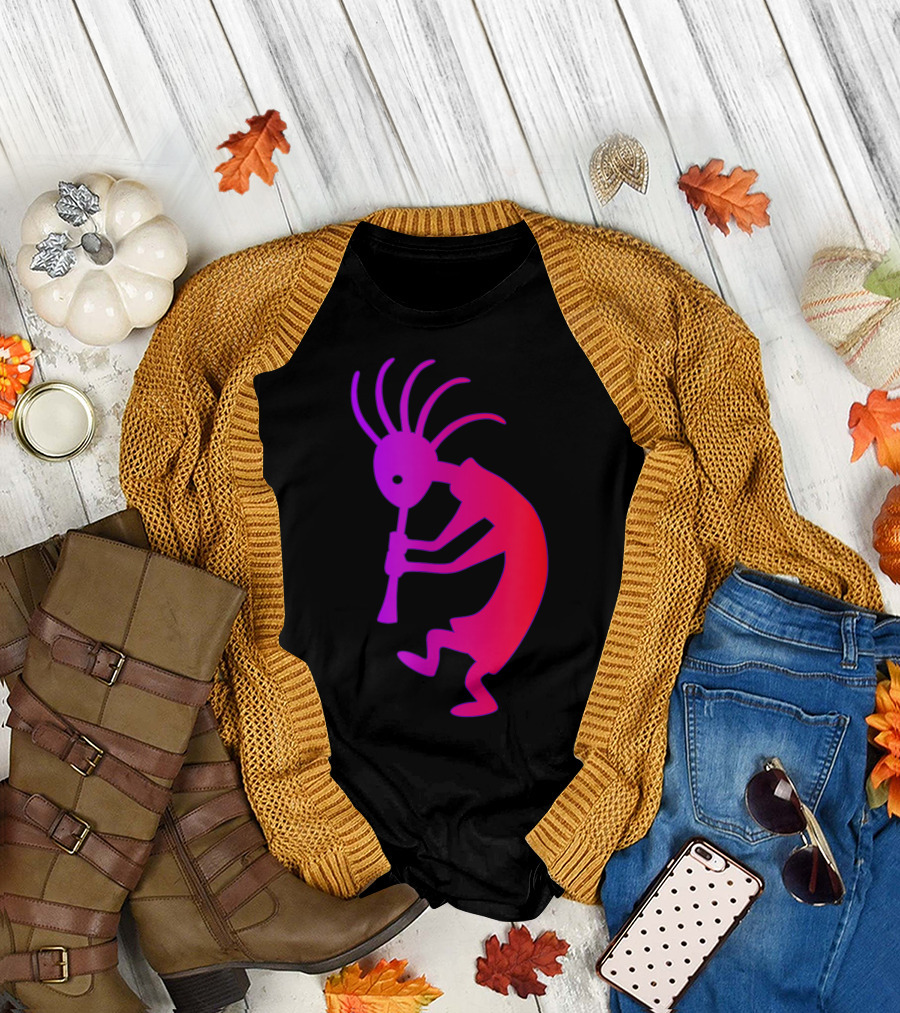 Kokopelli Southwestern Petroglyph Ethnic T-Shirt