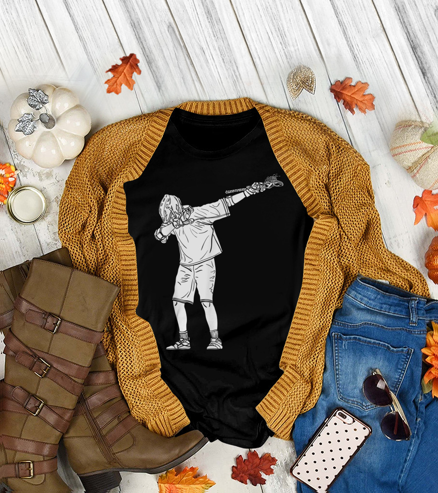 Lacrosse Stick Boy Dabbing Youth Dance Move T-Shirt