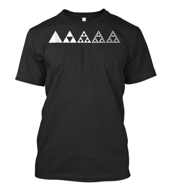 Math Sierpinski Triangles Fractal Geometry Mathematics Evolution T-Shirt