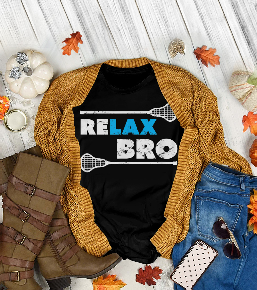 Relax Bro Lacrosse Player K0 ReLAX BRO Lacrosse Sticks T-Shirt