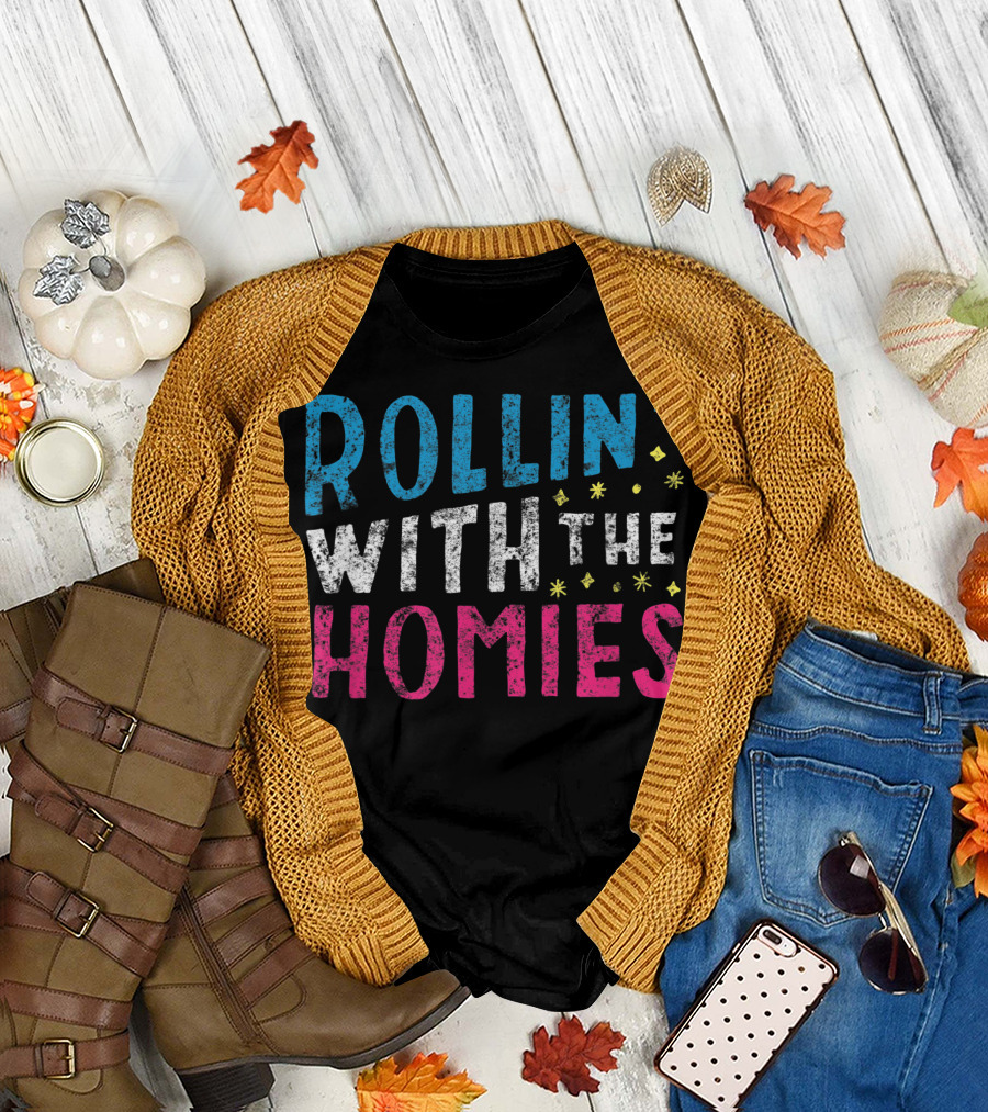 Rollin' With the Homies Playful T-Shirt