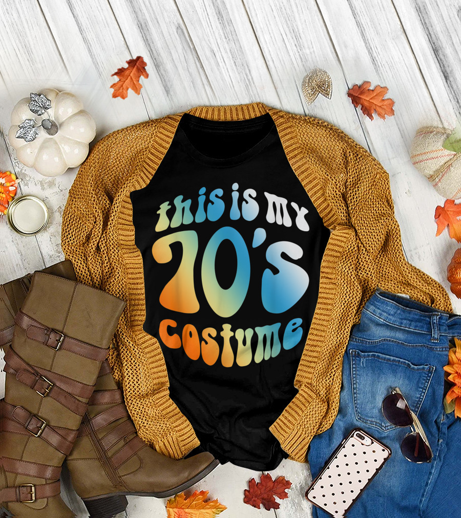 This Is My 70s Costume Vintage 1970s Style Retro Psychedelic Text T-Shirt