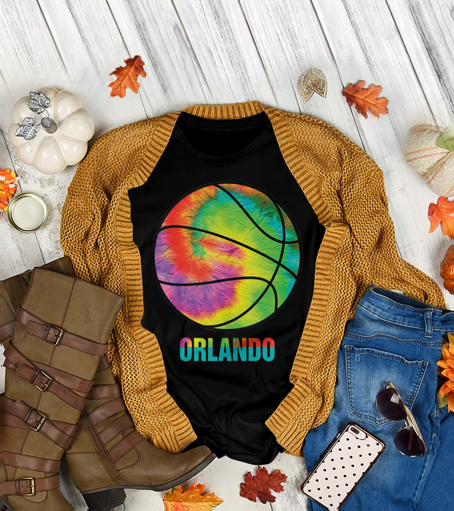 Orlando Tie Dye Basketball Vintage Classic Old Jersey T-Shirt
