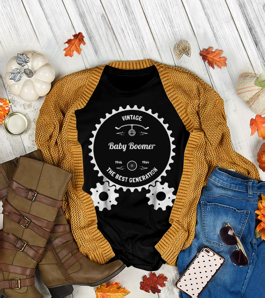 Vintage Baby Boomer The Best Generation 1946 1964 Retro Gear T-Shirt
