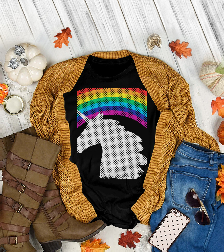 Wake Up Be Kind Repeat Rainbow Unicorn T-Shirt