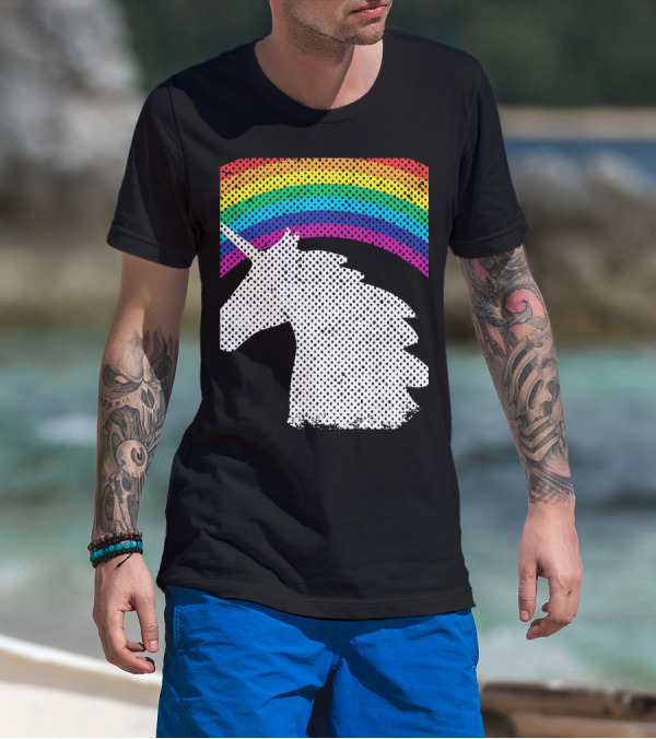 Wake Up Be Kind Repeat Rainbow Unicorn T-Shirt