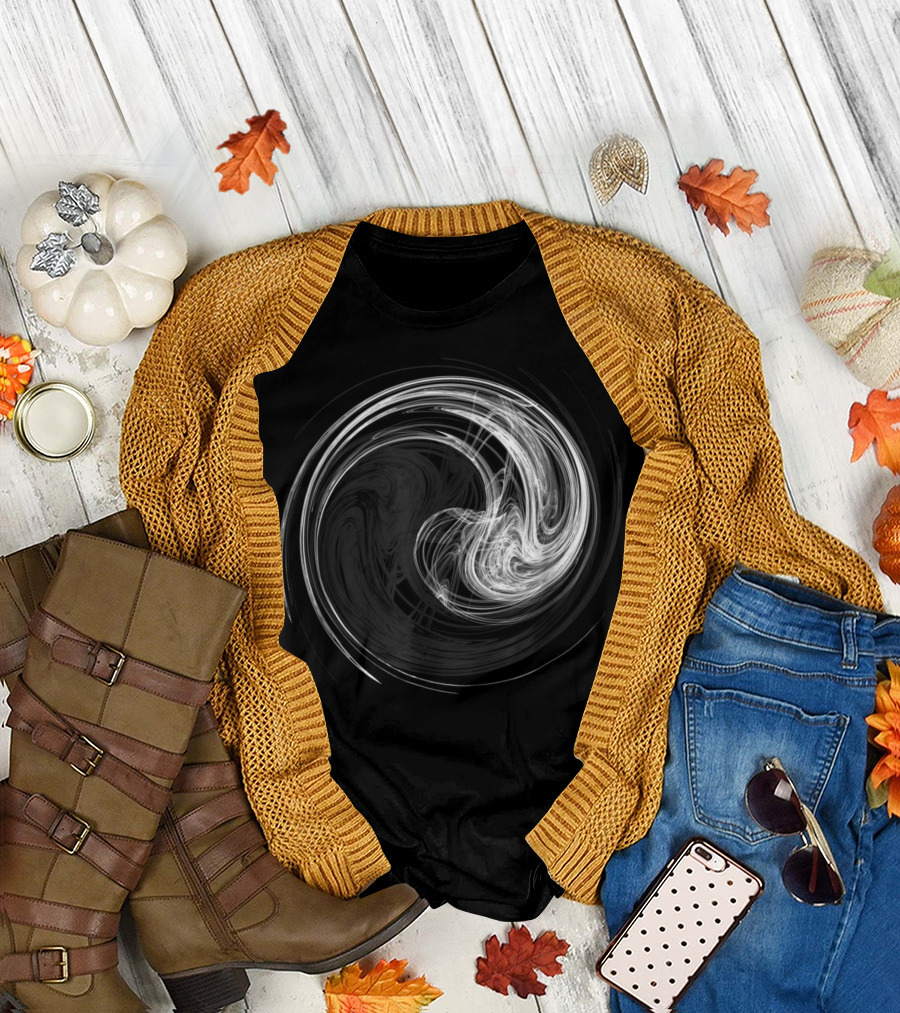 Yin Yang Tai Chi Symbol Swirl T-Shirt