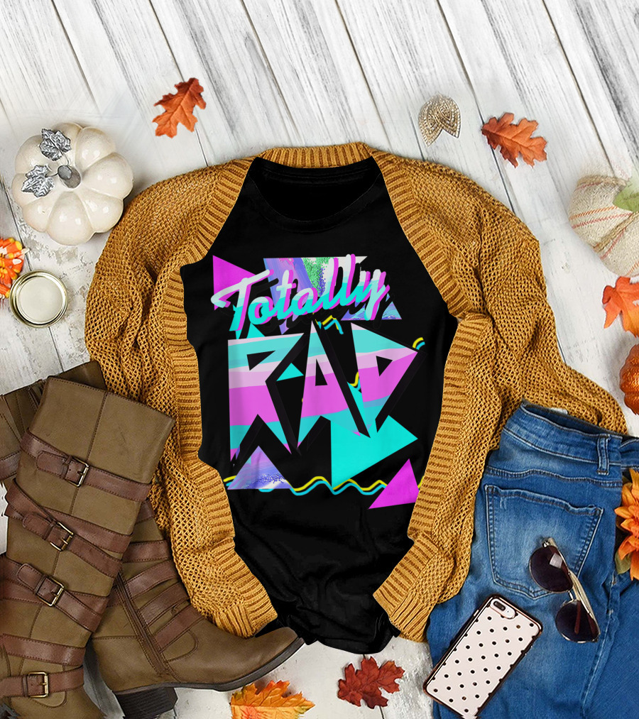 Totally Rad 1980S Style Hipster V101 80S Casual T-Shirt
