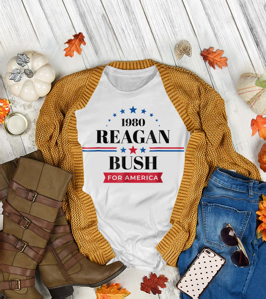 1980 Reagan Bush For America Campaign T-Shirt