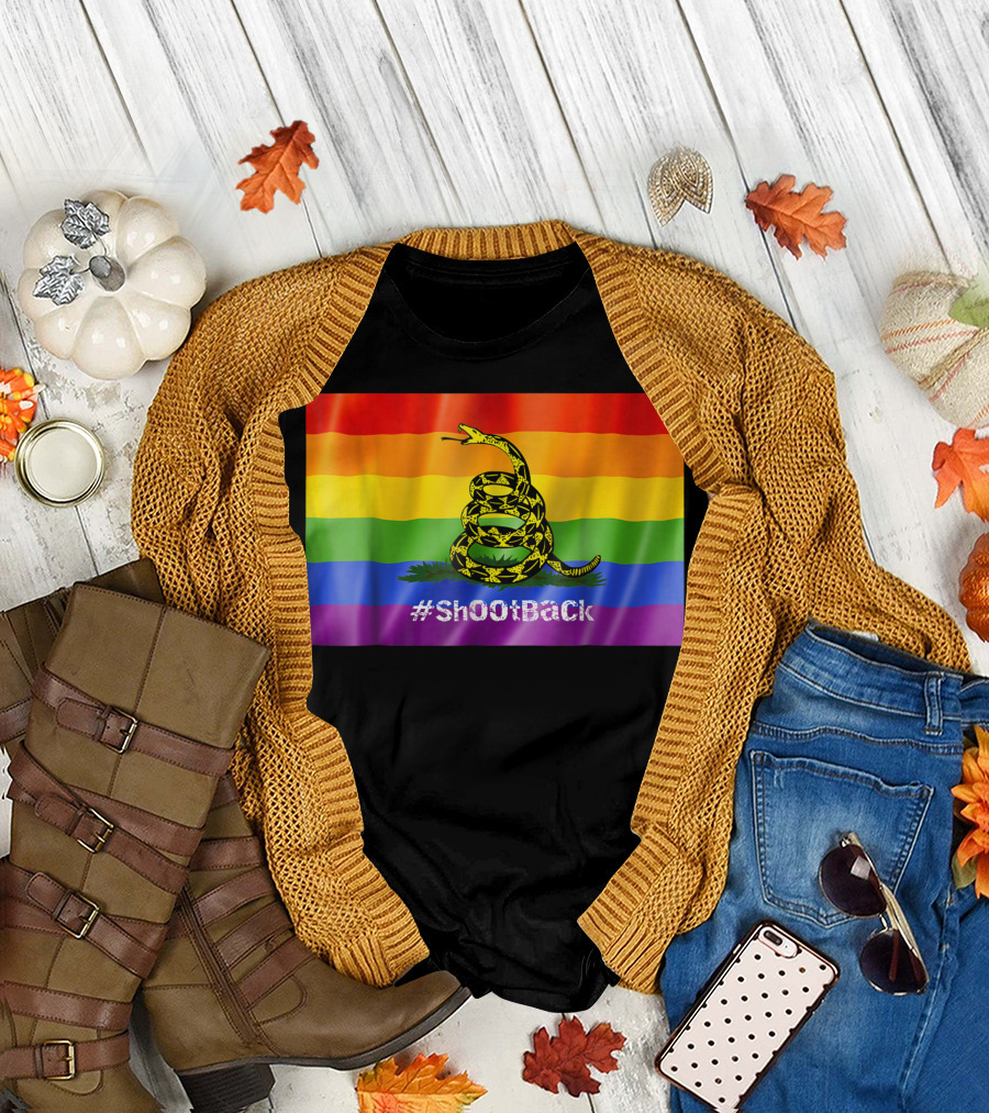 ShOoTBaCk Rainbow Flag with Snake T-Shirt