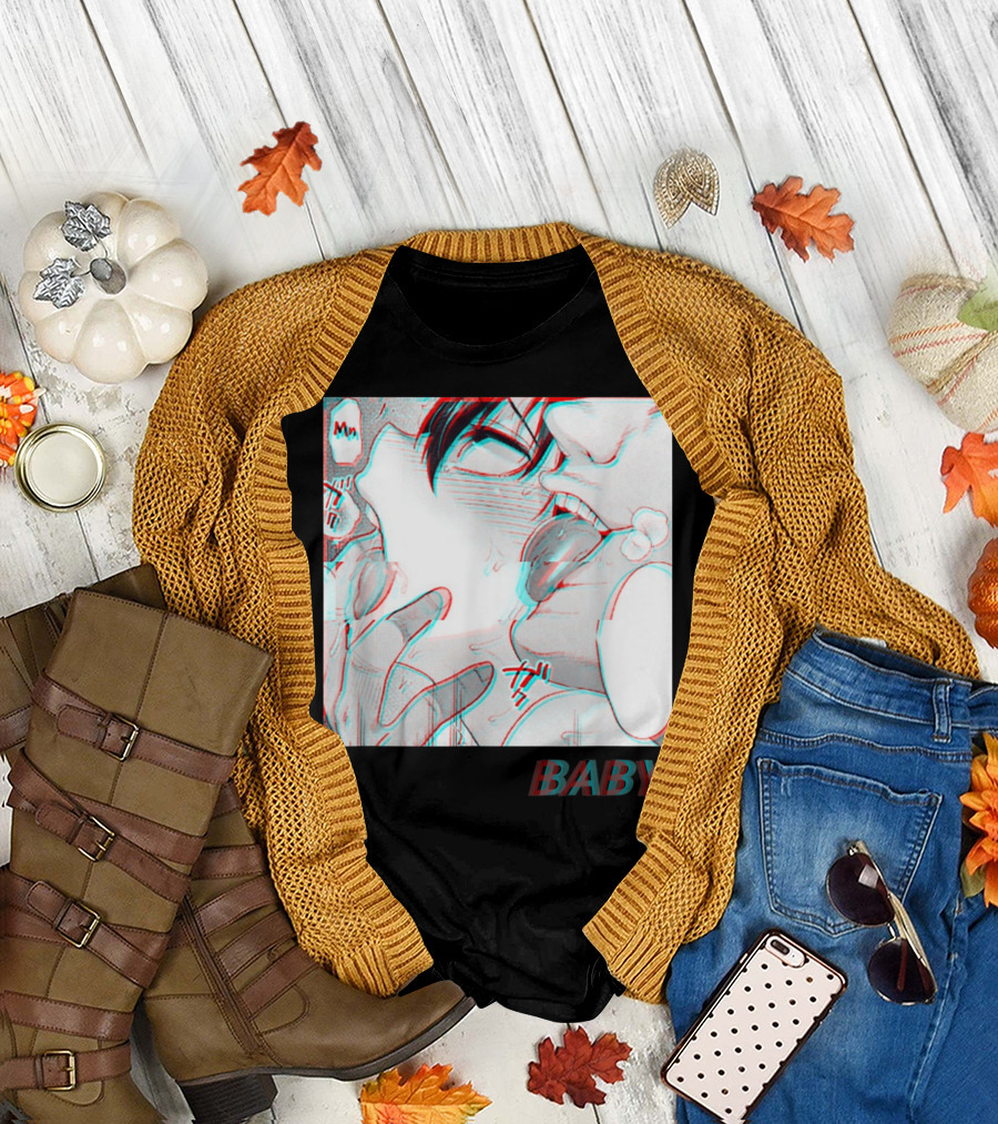 Baby Baby Yaoi BL Vaporwave Kink Manga Aesthetic T-Shirt