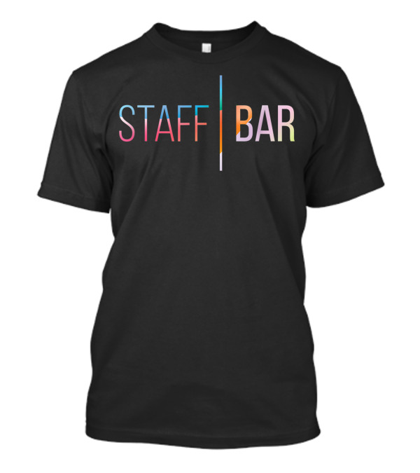 Staff Bar Cool Color Event Uniform T-Shirt