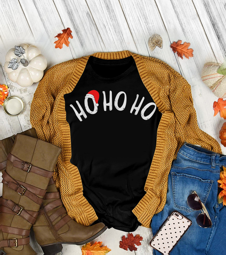 Hohoho Gay Santa Hat T-Shirt