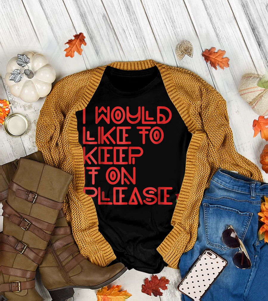 Valentina I Would Like to Keep It On Please Mask Rose Drag Queen T-Shirt
