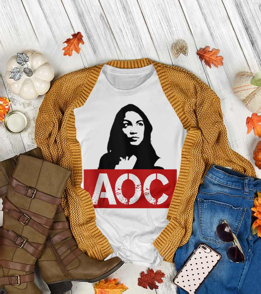 AOC Ocasio Cortez Liberal Feminist Democrat Fun T-Shirt